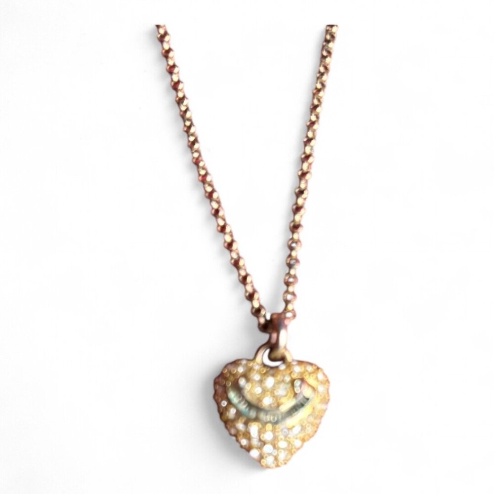 Juicy Couture Heart Necklace. 14K Gold